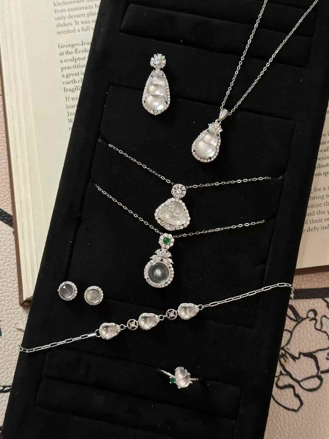 Moonstone Jewelry Set